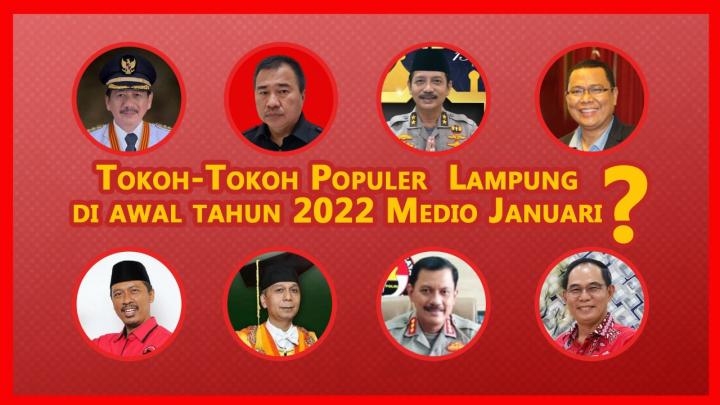 Tokoh-Tokoh Populer  Lampung di awal tahun 2022 Medio Januari